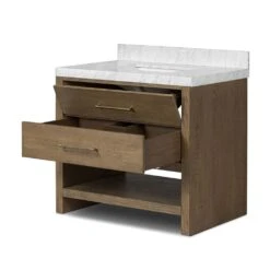 Aspen Single Vanity - Washed Natural -France and Son Store 240163 001 OPN 1