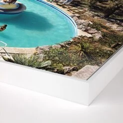 Pool At Villa Gli Arieti By Slim Aarons - 72"X48" -France and Son Store 240327 002 DET 1