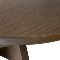 Zara Round Extension Dining Table - Fawn Oak 60"-94" -France and Son Store 240839 001 DET 1