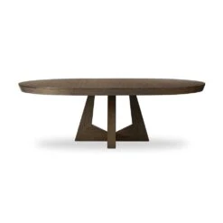 Zara Round Extension Dining Table - Fawn Oak 60"-94"