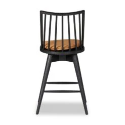 Clark Swivel Bar + Counter Stool - Whiskey Saddle - Counter -France and Son Store 240947 004 BCK 1