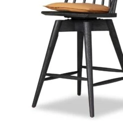 Clark Swivel Bar + Counter Stool - Whiskey Saddle - Counter -France and Son Store 240947 004 DET 1