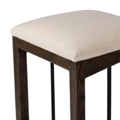 Flynn Bar + Counter Stool - Bar - Sienna Brown Oak -France and Son Store 241011 001 DET 2