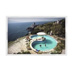 Pool At Villa Gli Aria Tray By Slim Aarons -France and Son Store 241124 001 FRT 1