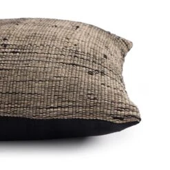 Artisan Stripe Wool Pillow - 20"X20" - Black Wool -France and Son Store 242314 005 DET 3
