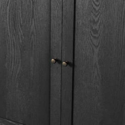 Veneto Single Vanity - Satin Drifted Black -France and Son Store 242422 001 DET 1