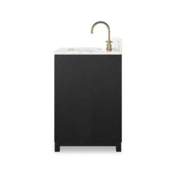 Veneto Single Vanity - Satin Drifted Black -France and Son Store 242422 001 SID 1 8cd311bc a25f 4d3f 9a1a e050905f8c78