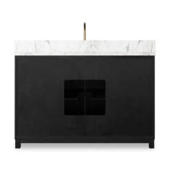 Veneto Single Wide Vanity - Satin Drifted Black -France and Son Store 242423 001 BCK 1 4d029547 a74b 45a0 9a6e fc115eaab65d
