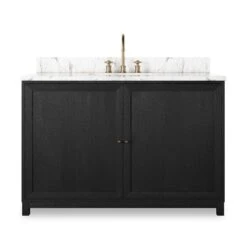 Veneto Single Wide Vanity - Satin Drifted Black