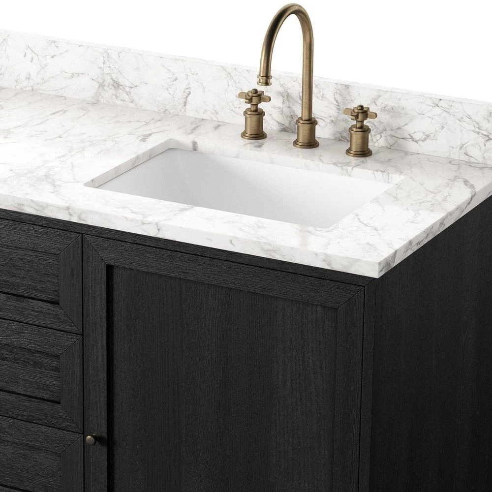 Veneto Double Vanity - Satin Drifted Black 10 Veneto Double Vanity - Satin Drifted Black - Image 8