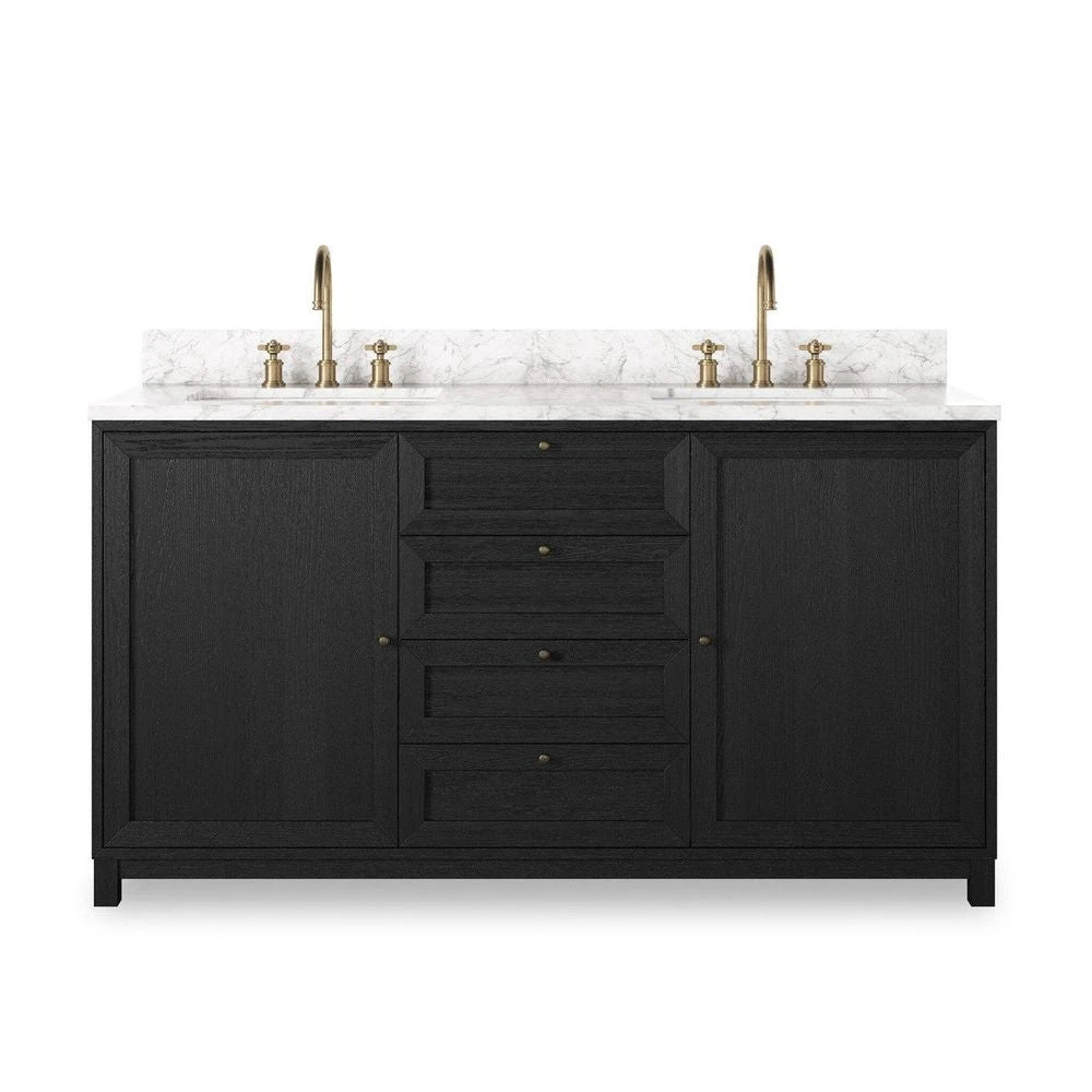 Veneto Double Vanity - Satin Drifted Black 3 Veneto Double Vanity - Satin Drifted Black