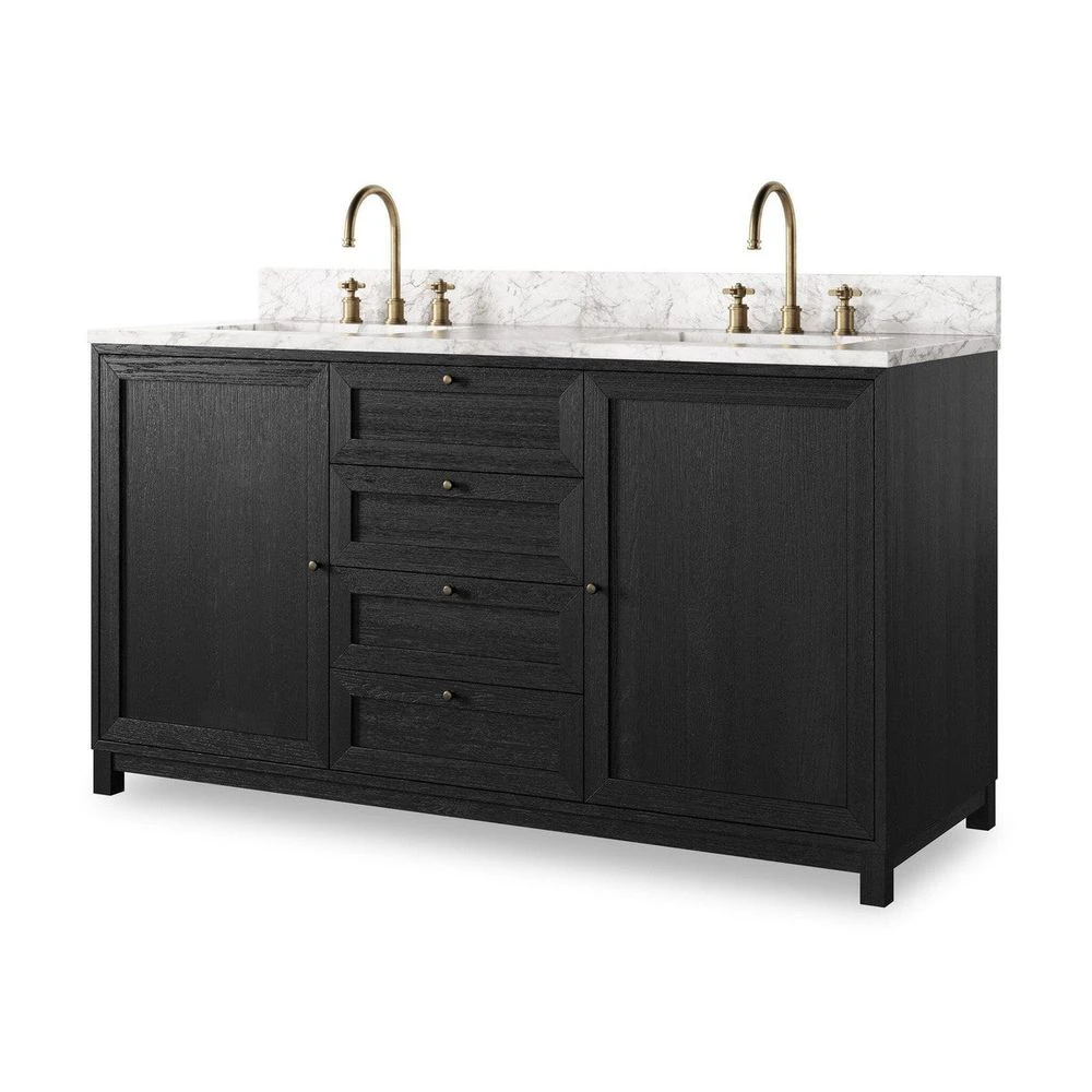 Veneto Double Vanity - Satin Drifted Black 5 Veneto Double Vanity - Satin Drifted Black - Image 3
