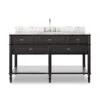 Toulouse Single Wide Vanity - Satin Black Veneer -France and Son Store 243481 006 FRT