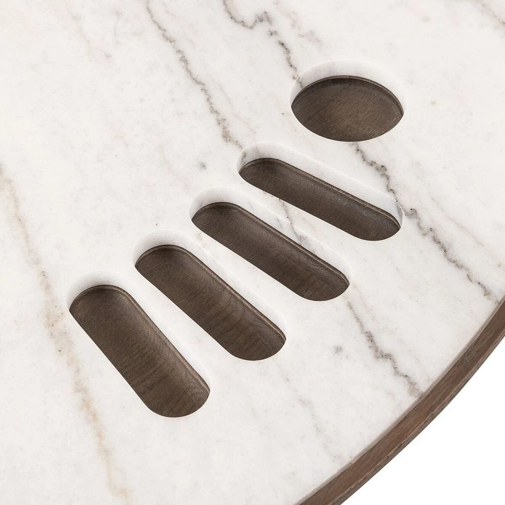 Laurel Poker Table - White Marble 7 Laurel Poker Table - White Marble - Image 5