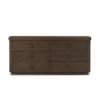 Valen 6 Drawer Dresser - Rustic Brown Oak Veneer -France and Son Store 244511 002 FRT 1