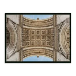Arc De Triumphe By Guy Sargent - 72"X48" - Black Maple - Framed Metal