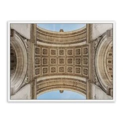 Arc De Triumphe By Guy Sargent - 72"X48" - White Maple - Framed Metal