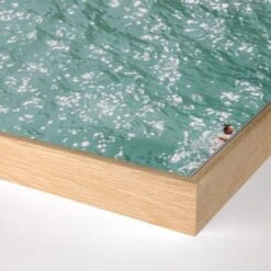 Slice Of Polignano By Natalie Obradovich - 36"X48" - White Oak - Framed Metal -France and Son Store 246339 007 DET 1