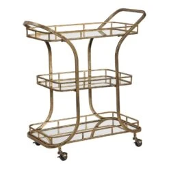 Stassi Gold Serving Cart -France and Son Store 24876 4