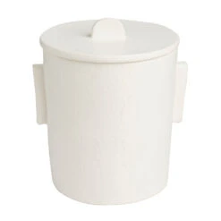 Domino Ice Bucket, Matte White With Lid