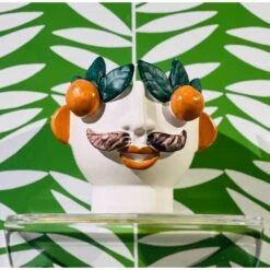 Studio Z Cachepot, Small Head With Mandarins -France and Son Store 267004JarrellleeHPTOCT2023 bd888a1f c838 4d97 bafb e4e8158f15ca