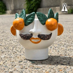 Studio Z Cachepot, Small Head With Mandarins -France and Son Store 267004KameronGiar Tantes 85faac97 e9f9 40ca afe0 a702e37a04b2