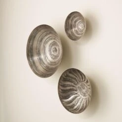 S/3 Sun Etched Wall Bowls - (Set Of 3 )