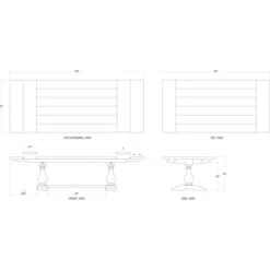 Heirloom Expandable Dining Table 11 Heirloom Expandable Dining Table -France and Son Store 27486 ld 3 1 1