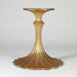 Flute Table Base-Gold Leaf-26