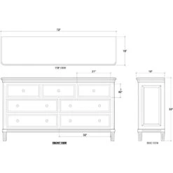 Hayward 7 Drawer Dresser In Fruitwood -France and Son Store 27883 ld 92edfd21 22e7 4c73 96f4 599a24d39aae