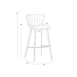 Arabella Barstool - Bravo Cognac / November Grey -France and Son Store 27a5ace6 7743 4e01 bc18 746b3330c39d large 223e842f c02f 494b ac86 18edf0f7c789