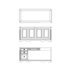 Brookhaven Left Pedestal Desk -France and Son Store 281 10 468 inset1 1