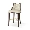 Logan Bar Stool-Walnut-Milk Leather -France and Son Store 29487