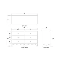 Chloe 6 Drawer Dresser 23 Chloe 6 Drawer Dresser -France and Son Store 2 8 28214