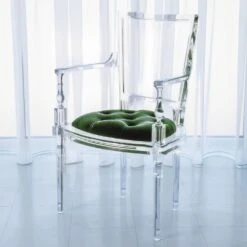 Marilyn Acrylic Arm Chair With Mohair Seat -France and Son Store 3.31166