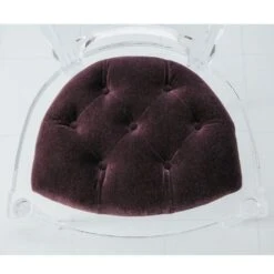 Marilyn Acrylic Side Chair W/ Mohair Seat -France and Son Store 3.31171 1