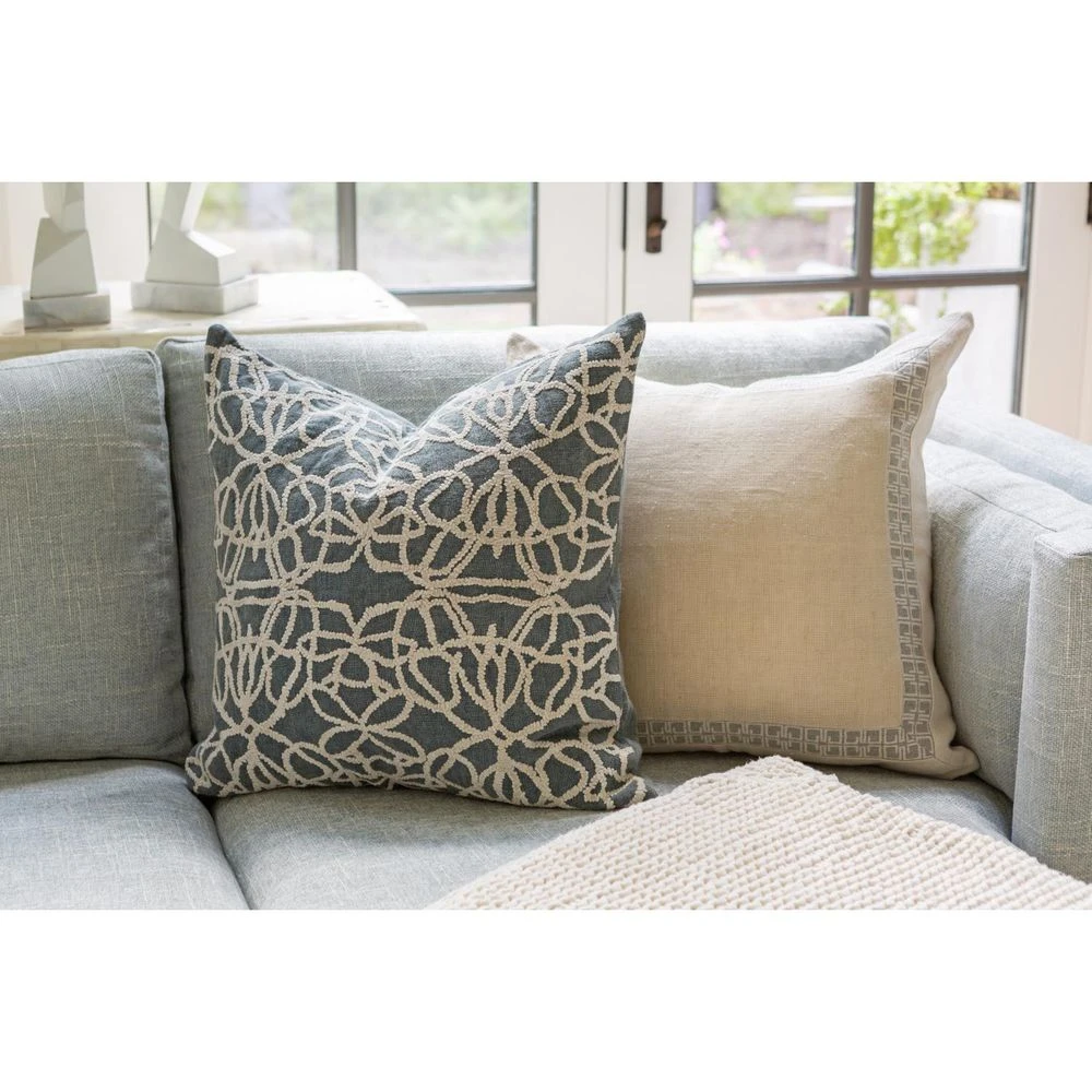 Moth Pillow-Cream/Shale-22 X 22 4 Moth Pillow-Cream/Shale-22 X 22 - Image 2