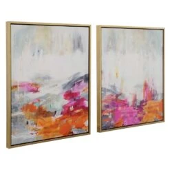 Color Theory Framed Abstract Art Set/2 -France and Son Store 32296 3