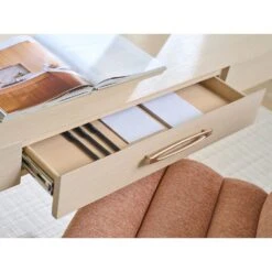 Apogee Writing Desk - Sandscape -France and Son Store 325 410 det open