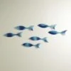 S/6 Wall Fish-Blue-Lg -France and Son Store 34020
