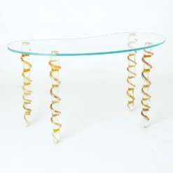 Kidney Glass Vanity/Desk