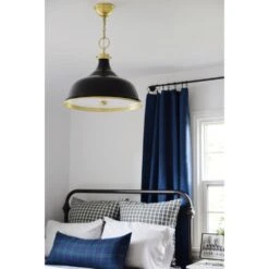 Painted No.1 Aged Brass Pendant 13 Painted No.1 Aged Brass Pendant -France and Son Store 343746fd cc10 4ac1 9b4a f54e0f3def0f