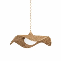 Levene Pendant - Vintage Gold Leaf