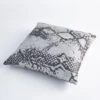 Shimmer Snake Skin Pillow - Silver -France and Son Store 39970