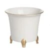 Cachepot, White And Gold, Large Set Of 2 -France and Son Store 400404 large 426ebf27 52d5 4eed a3df f4f8cde98cb3