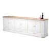 Antique White Wash Sideboard6 Door -France and Son Store 40117