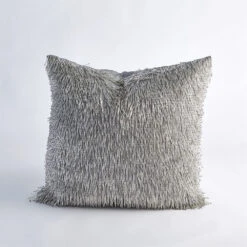 Shimmy Fringe Pillow - Silver 7 Shimmy Fringe Pillow - Silver -France and Son Store 40138