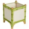 Bamboo Cachepot, Green/Gold, Large Set Of 2 -France and Son Store 403726 31a2a547 615a 4f87 8d19 facfc8e2f586