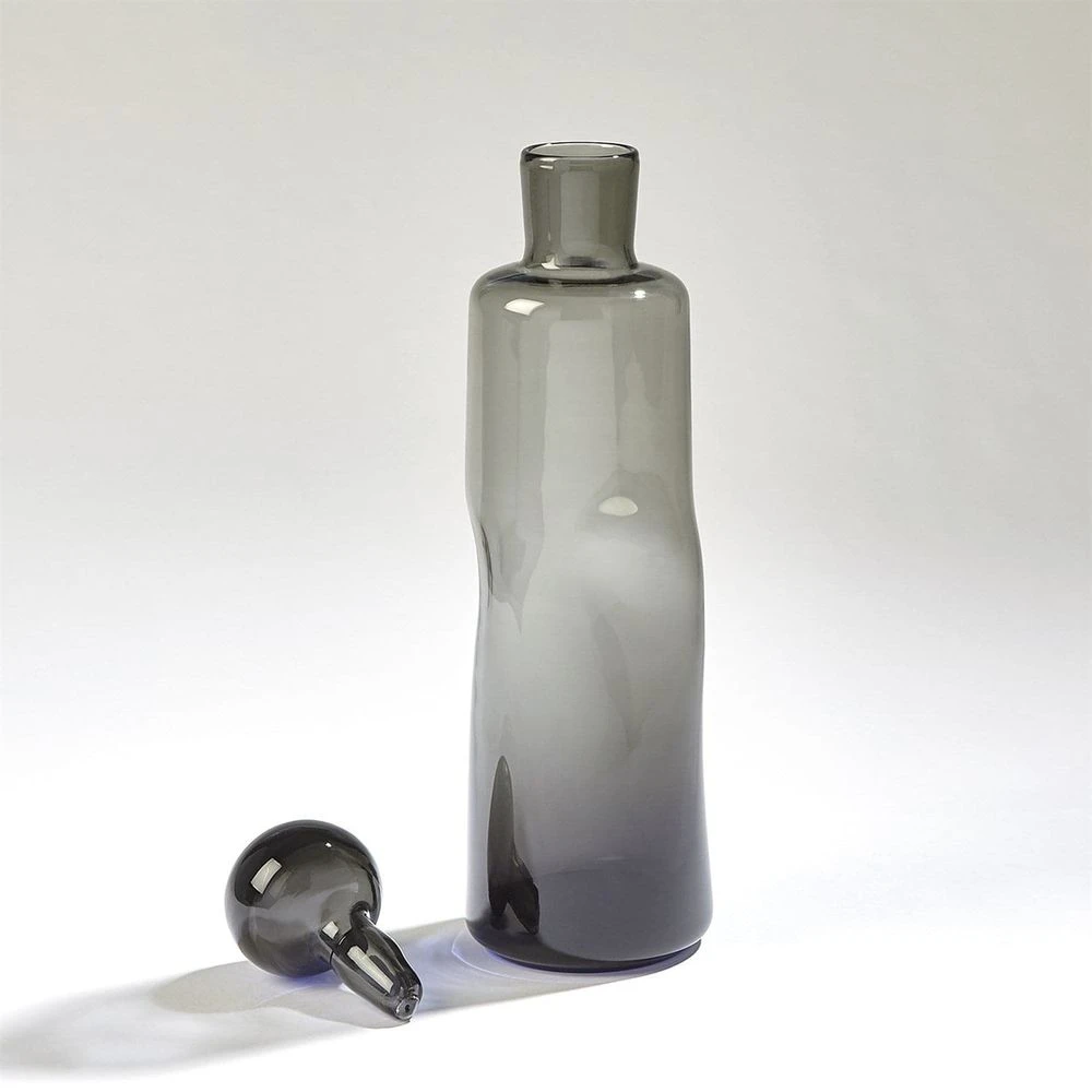 Pinched Decanter-Grey-Tall 3 Pinched Decanter-Grey-Tall