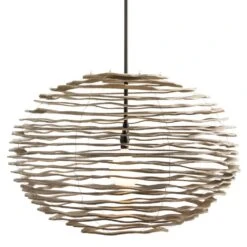 Wren Small Pendant - Brown